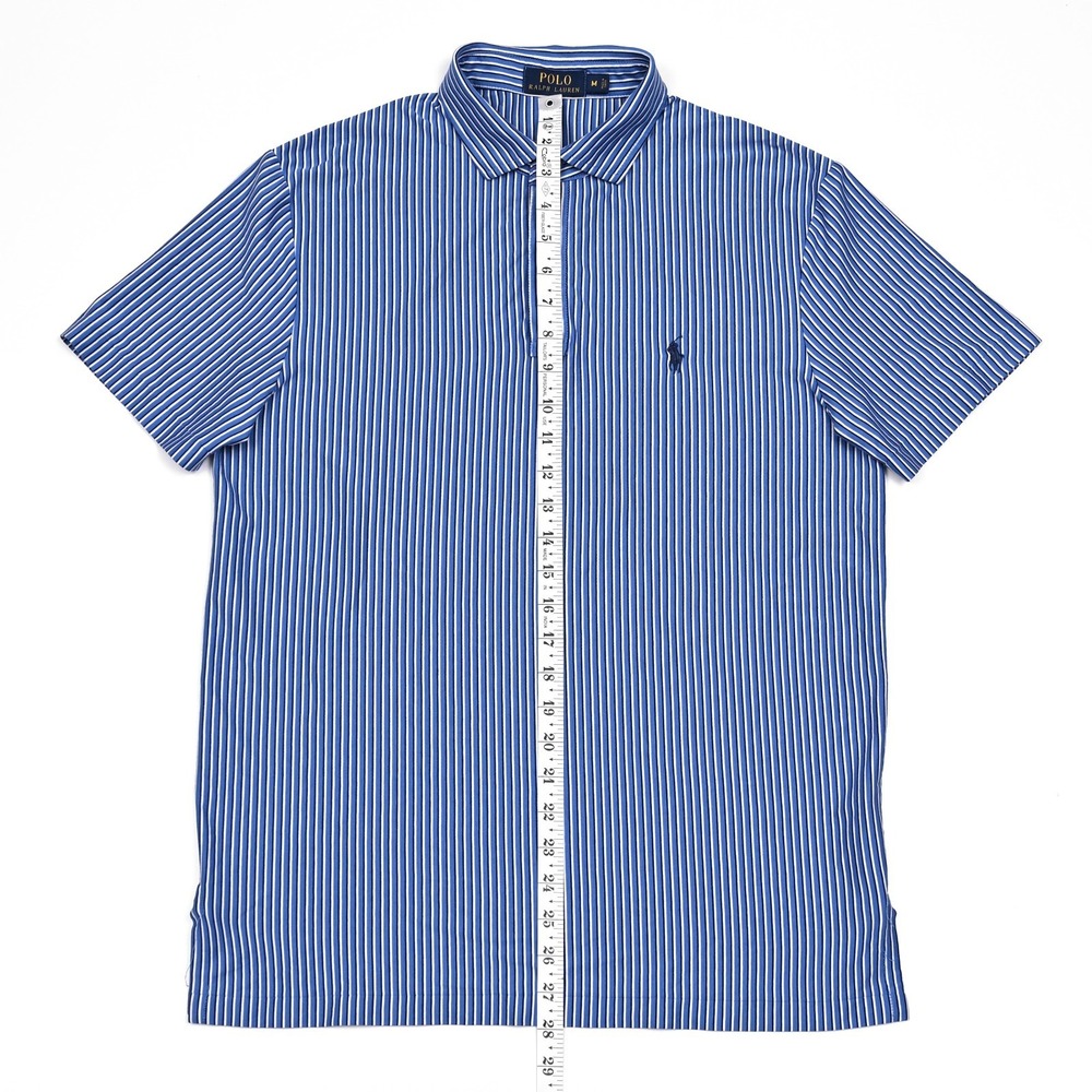 Polo Ralph Lauren Golf‎ Polo Shirt Men's Vertical Stripes Preppy Pony S/S Medium - Picture 3 of 8
